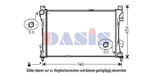 AKS DASIS Radiators, Motora dzesēšanas sistēma 120078N